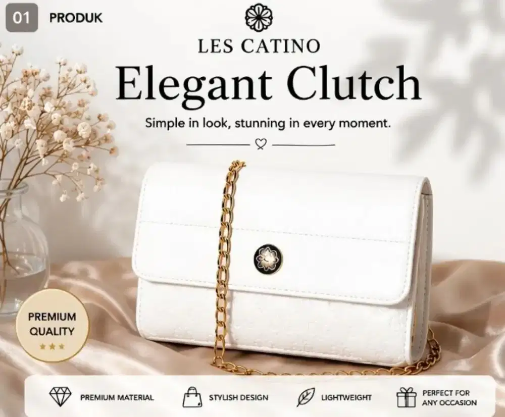 LES CATINO Elegant Clutch