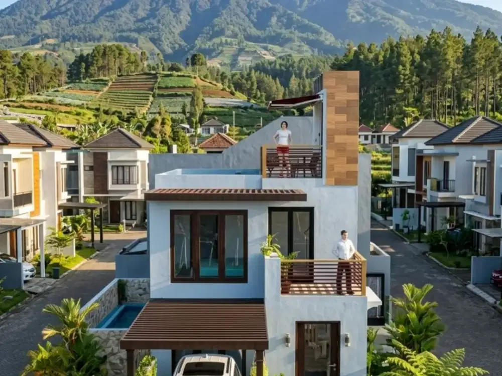 VILLA 3 LANTAI - Private Pool dan Rooftop | Junrejo Kota Batu