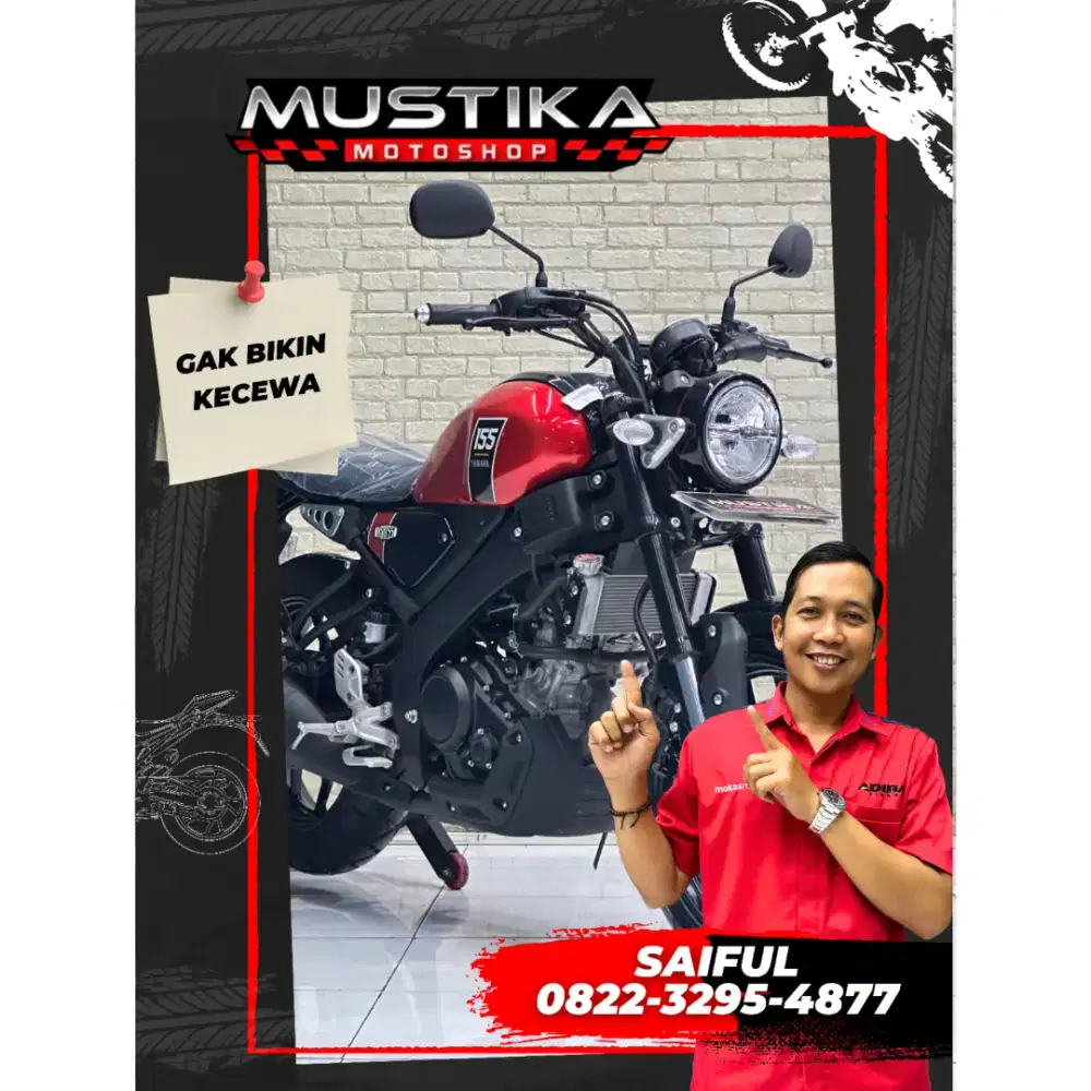 Odo1rb Istimewa!!Yamaha XSR 155cc 2024 Red Plat Jatim Mulus-Mustika