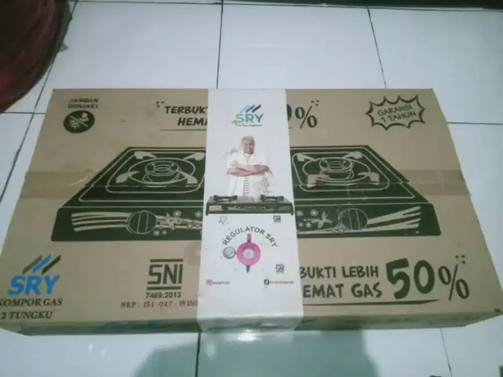 Kompor gas 2 tungku merek  SRY
