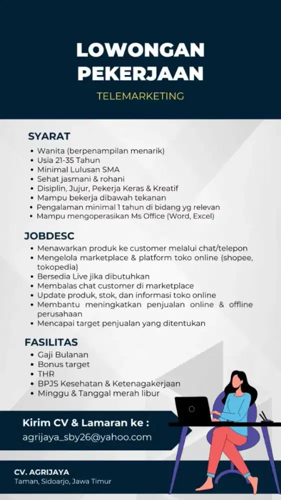 We're Hiring ( TELEMARKETING )
