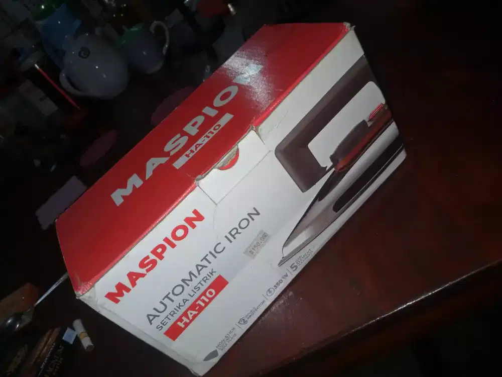 Setrika Maspion H-110 Warna Perak.Baru