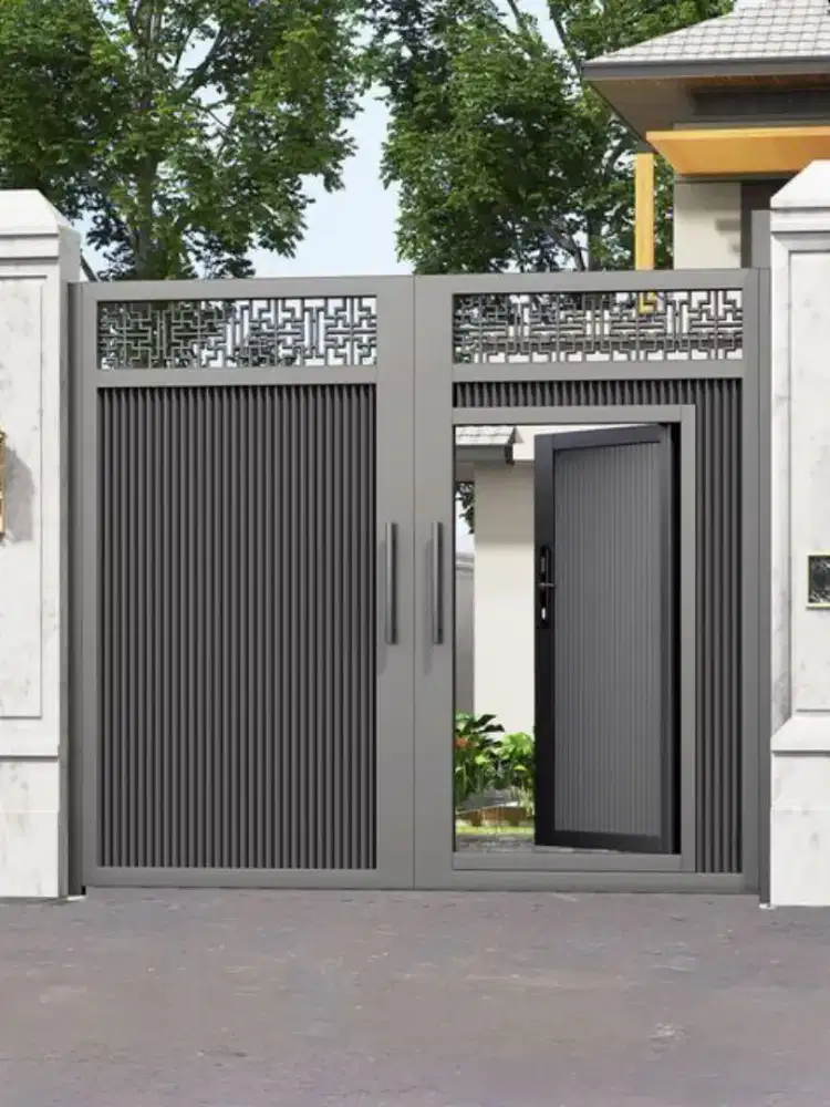 Pagar rumah minimalis bahan besi hollow galvanis anti karat