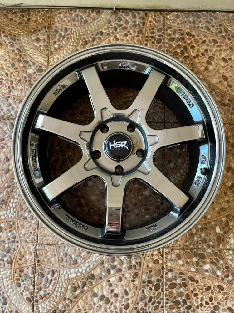 WTS VELG HSR ARU TC20 R18 BLACK CHROME
