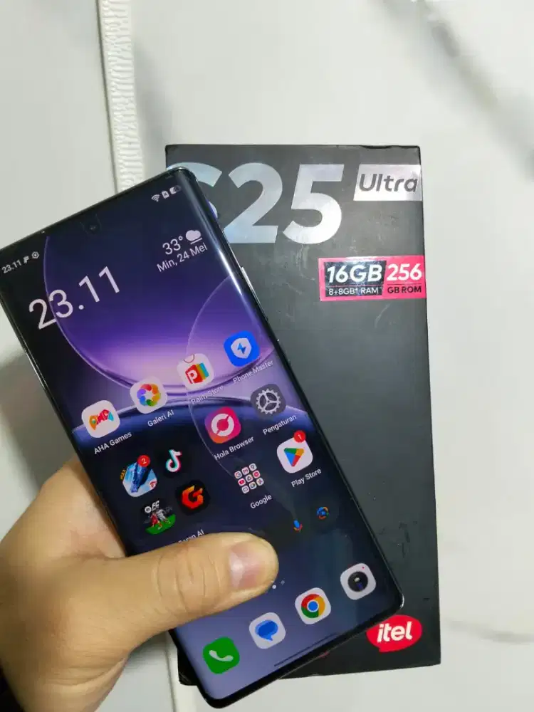 Second Handphone Itel S25 ultra full set no minus