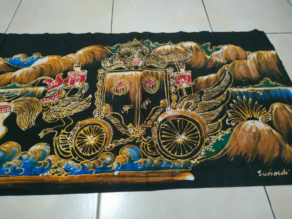 Di jual Lukisan asli kereta kencana karya eyang Suhardi