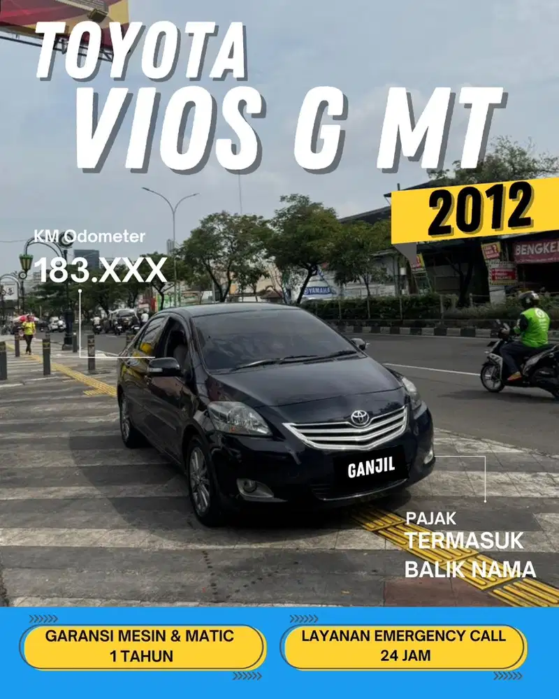 TOYOTA VIOS G MT MANUAL 2012 GANJIL