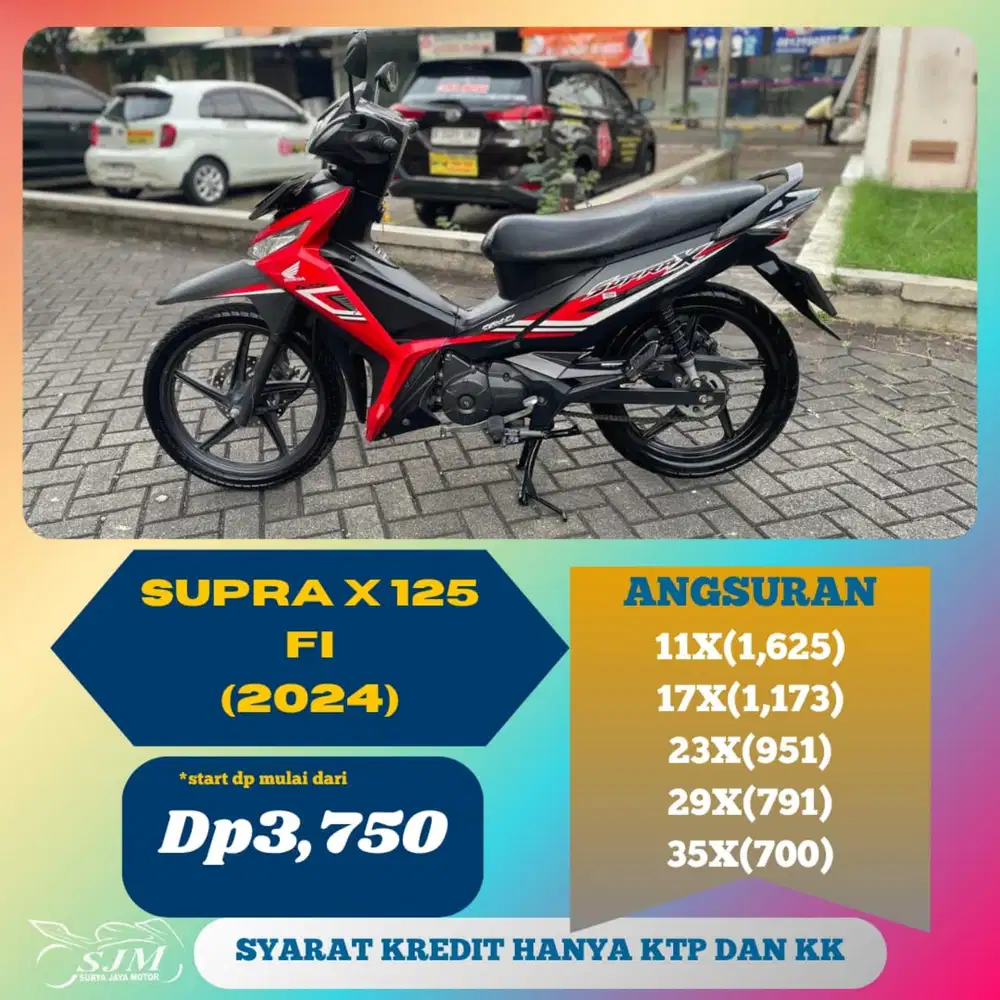 HONDA SUPRA X 125 FI 2024 CASH & KREDIT