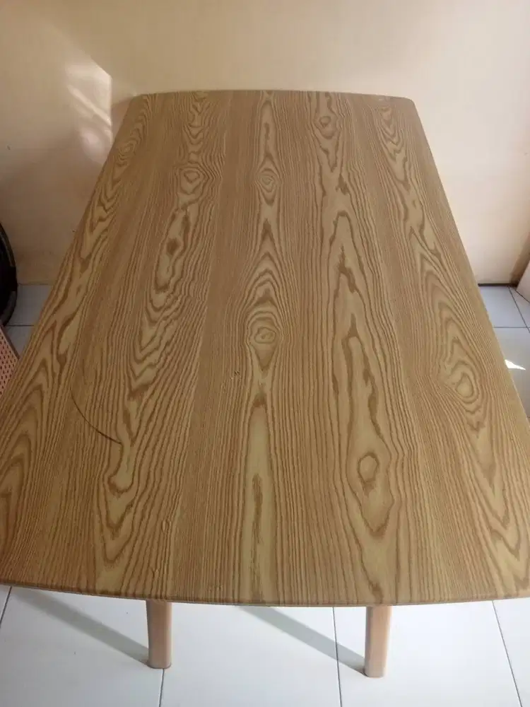 Meja makan, meja hayu, kaki2 besi