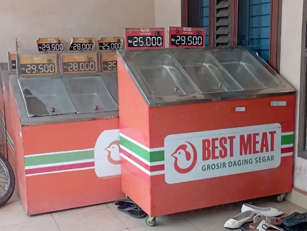 Etalase stainless dan meja kasir