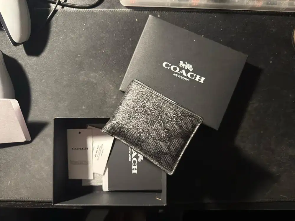 Coach Wallet Charcoal