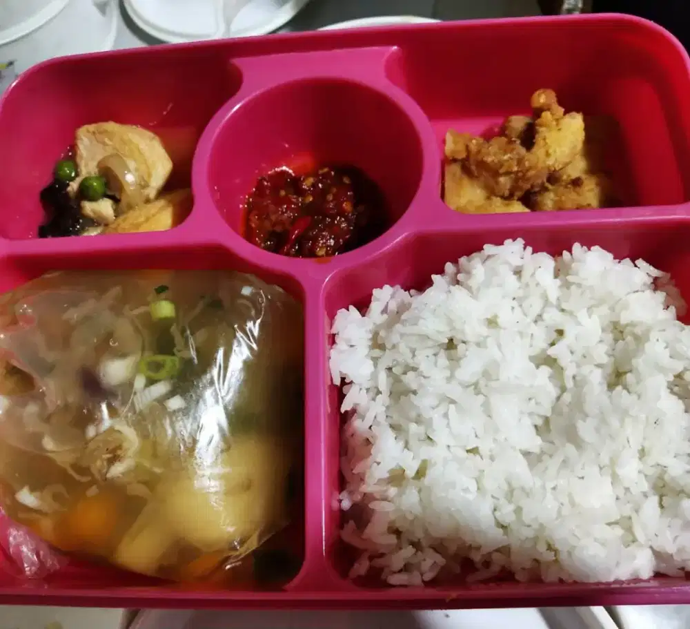 Nasi kotak box catering kantor pabrik rumah ketring rantangan