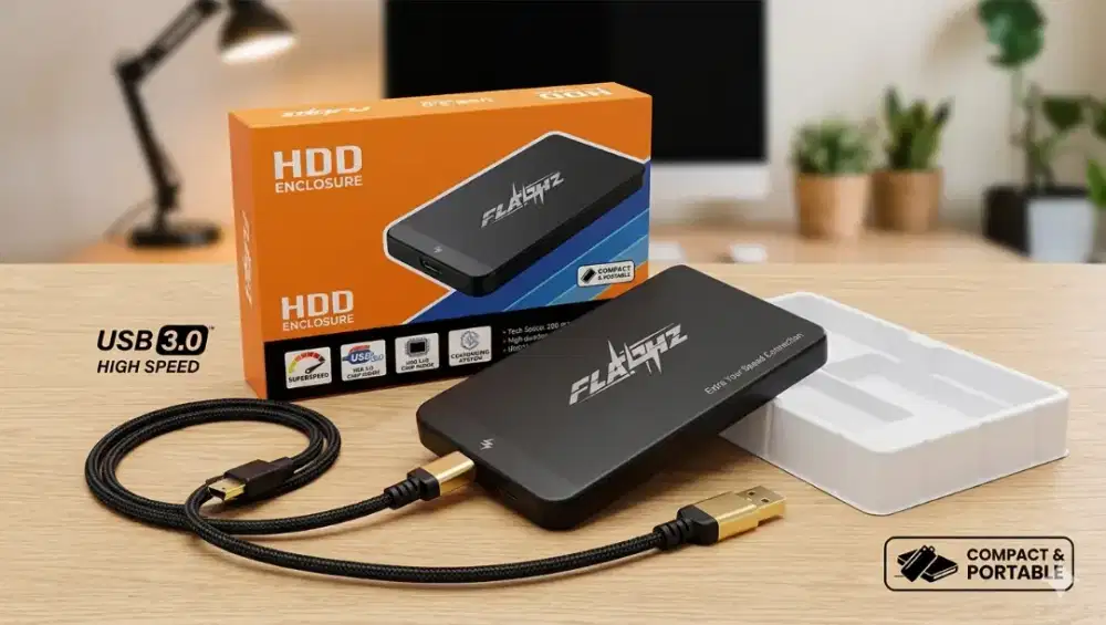 Harddisk Eksternal Toshiba 250GB USB 3.0 Bekas Normal Lengkap Dus