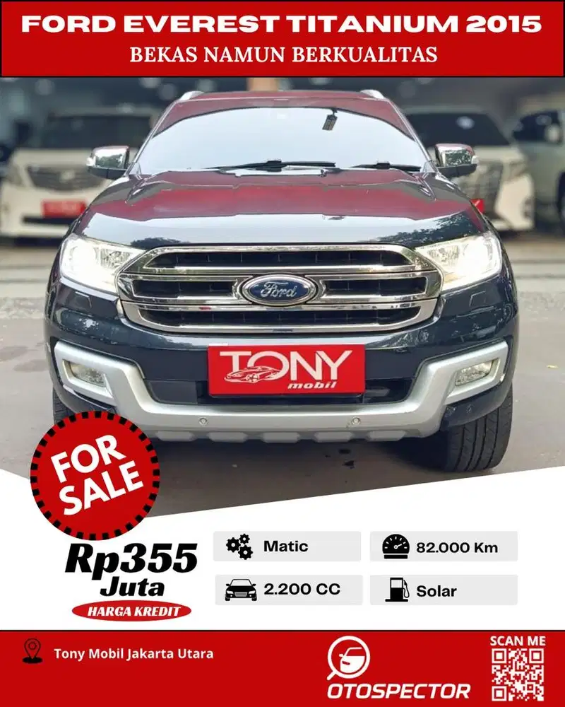Ford Everest 2.2L AT Titanium 2015 Hitam