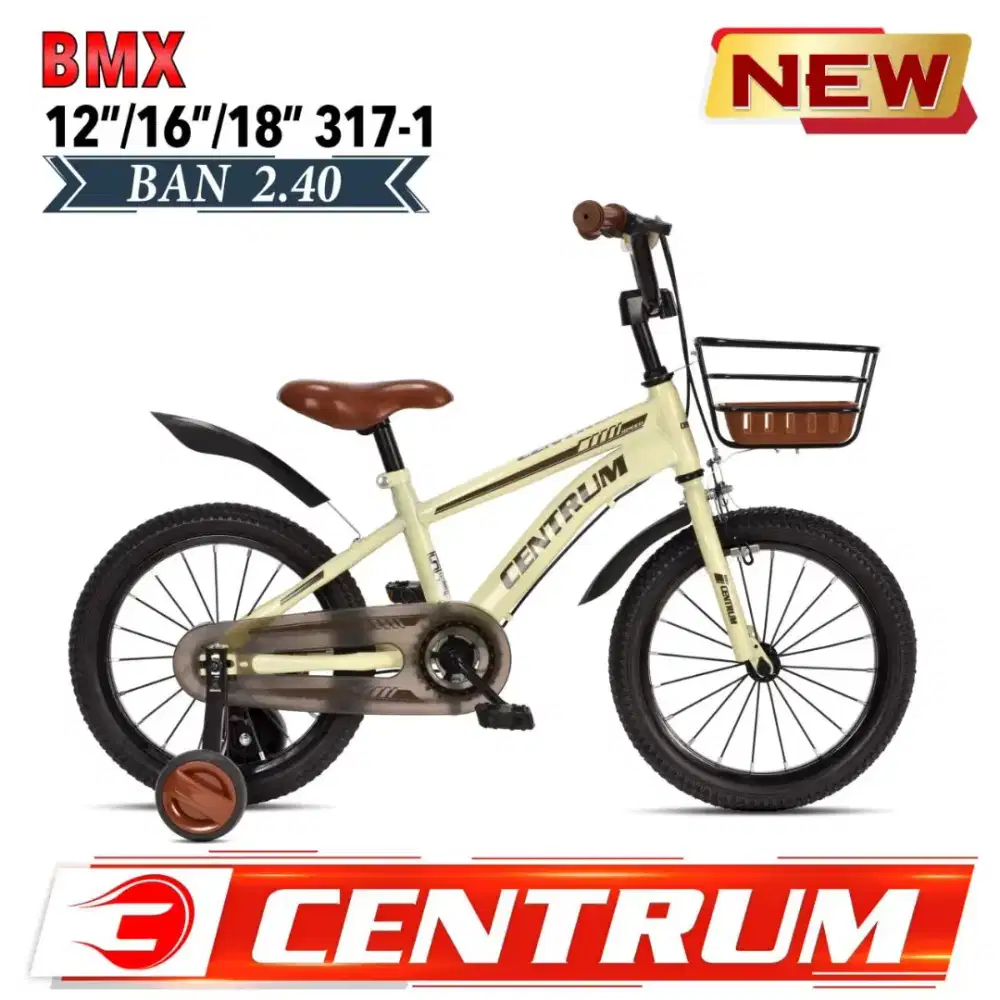Sepeda BMX Centrum sdah dilengkapi keranjang tersedia UK1618