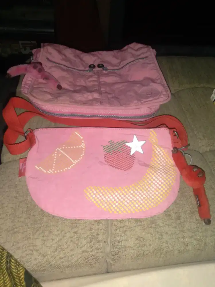 Paket Tas Pink  Kipling Expandabe Shoulder Bag & Tas Selempang
