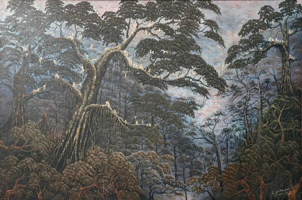 Lukisan Hutan Kera Widayat