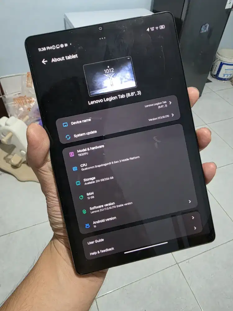 Lenovo Legion Y700 12/256 resmi umur sebulan