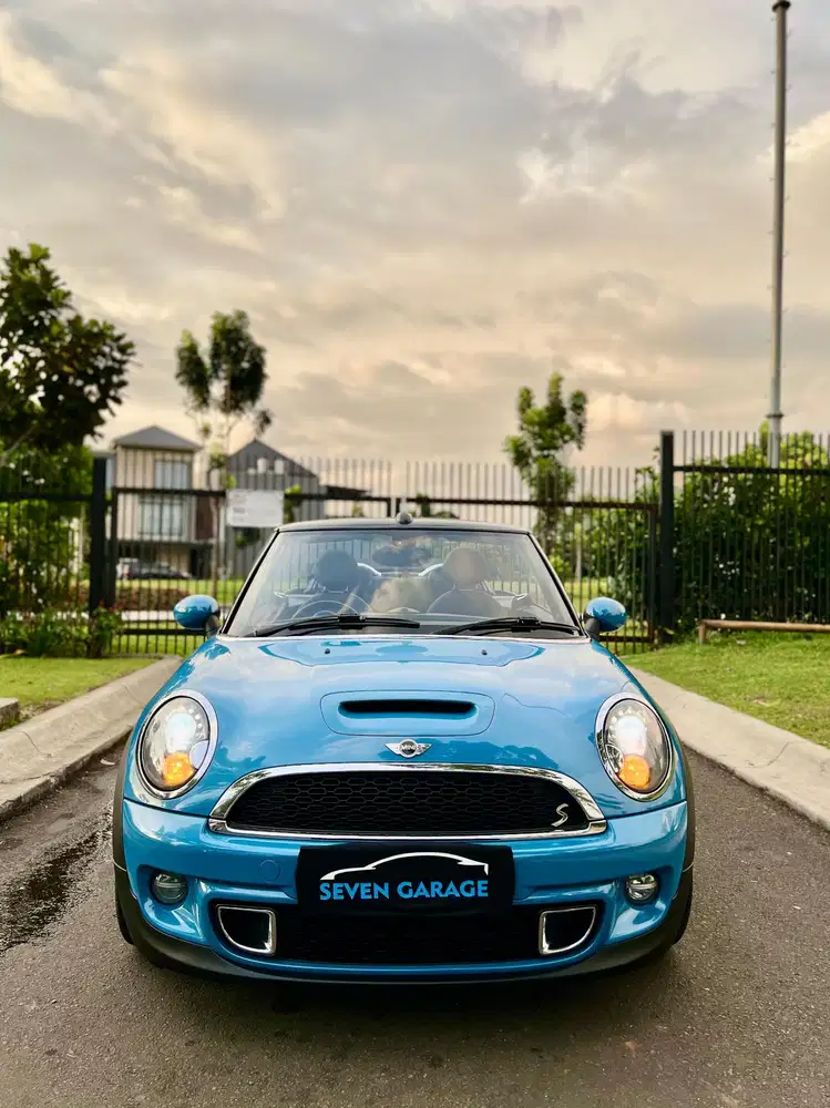 Mini Cooper S turbo cabrio R56 blue ice  2014 ATPM
