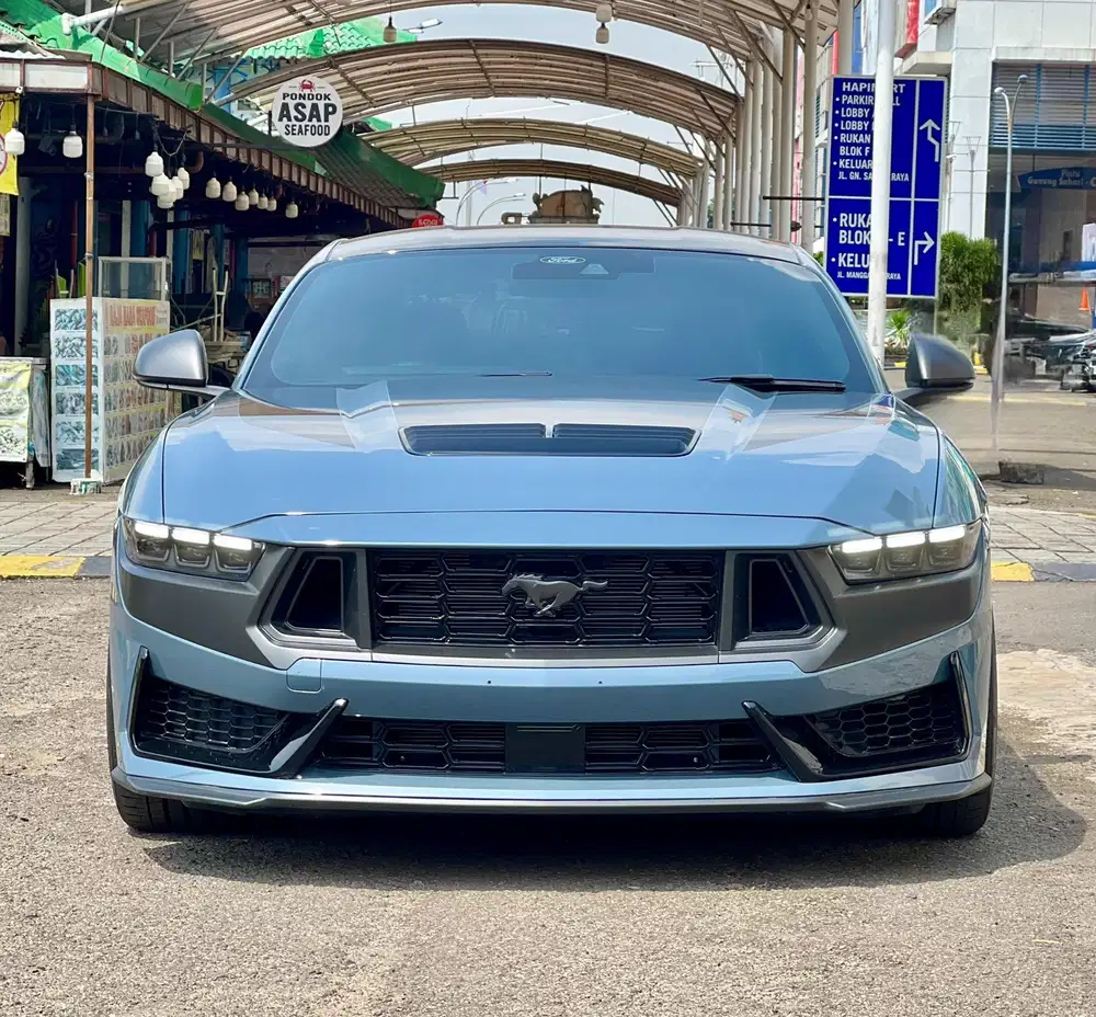 Ford Mustang GT Dark Horse 2024 Antik Low KM Murah Bekas Biru Genap