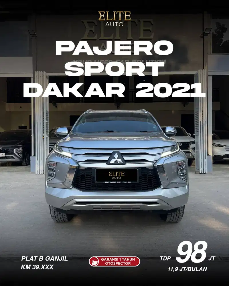[LOW KM] Mitsubishi Pajero Sport 2.4 Dakar 2021