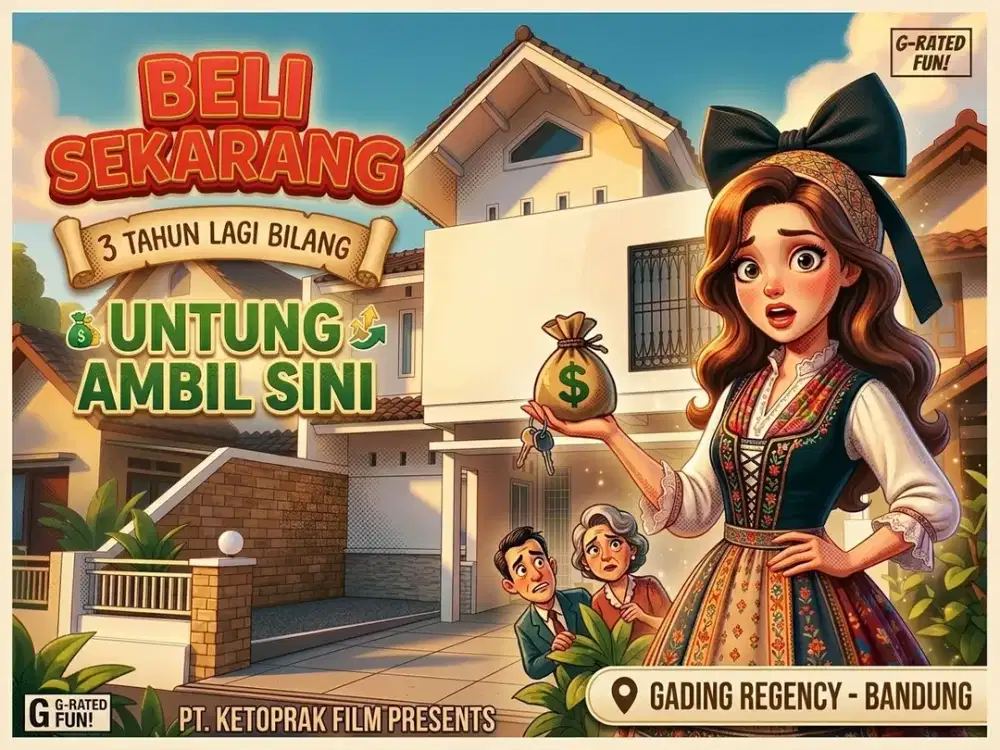 DIJUAL RUMAH DI GADING REGENCY, ARCAMANIK, SOEKARNO HATTA, BANDUNG TIMUR.