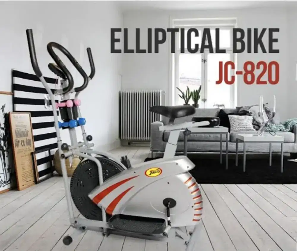 Sepeda statis eliptical bike multifungsi asli JACO