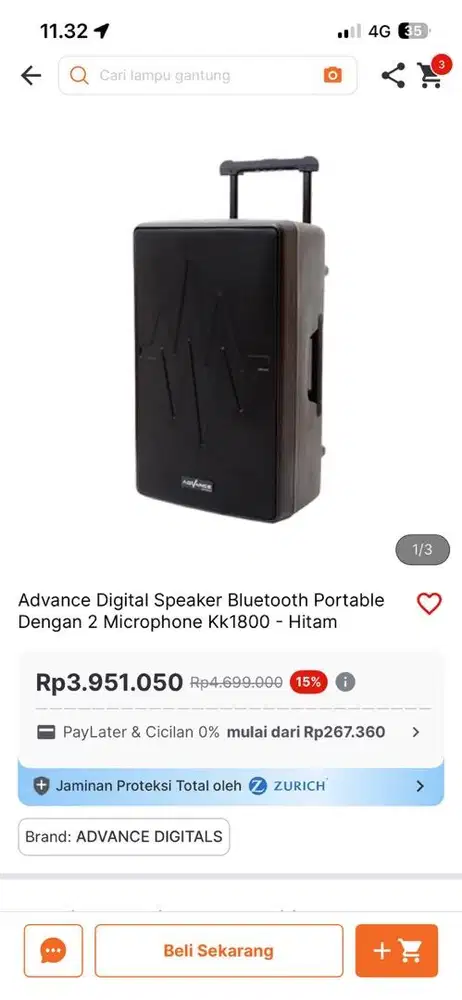 ADVANCE ACTIVE SPEAKER KK1028