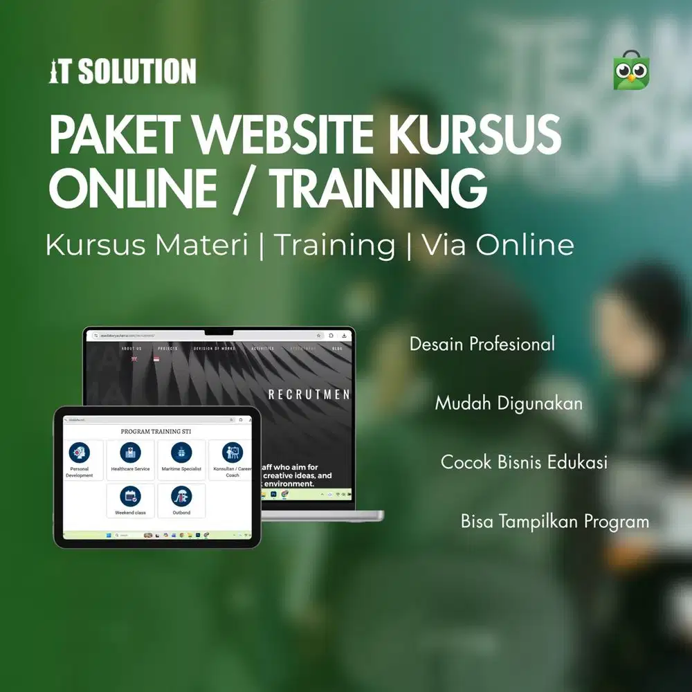 Pembuatan Website Bimbel dan Kursus Profesional
