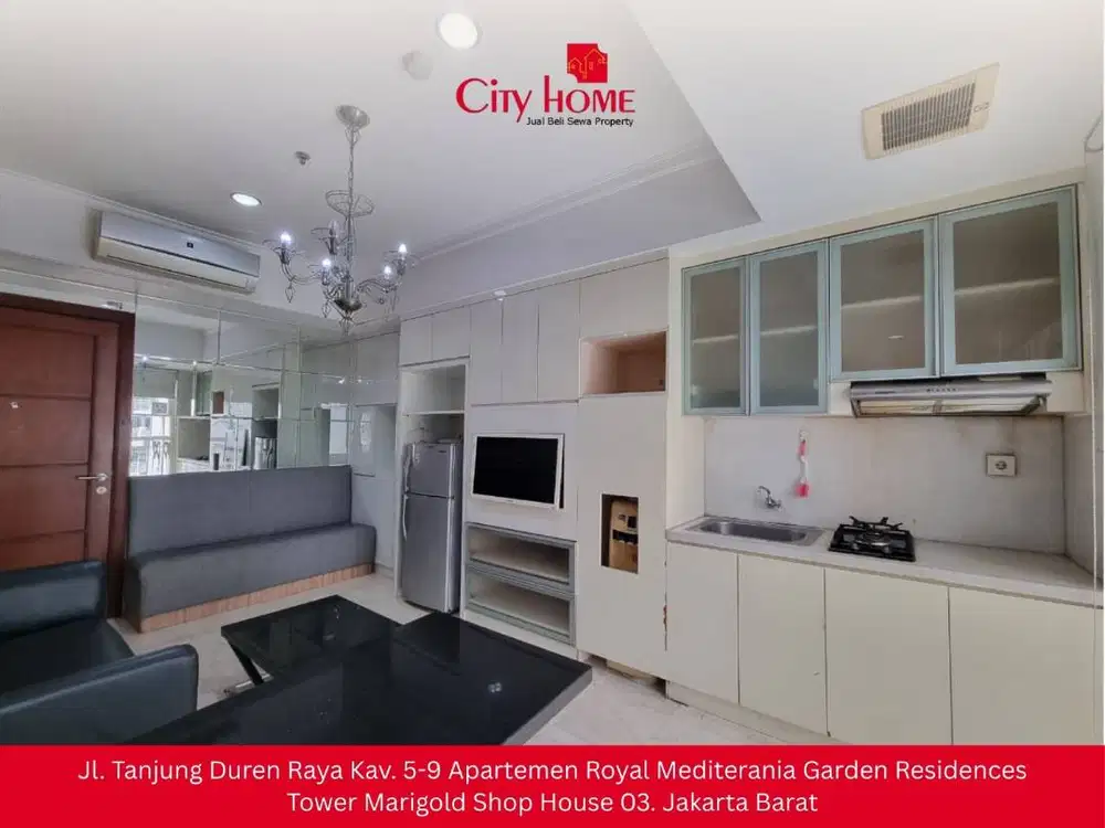 SIAP HUNI! Apartemen 2BR Full Furnished di Royal Mediterania Garden