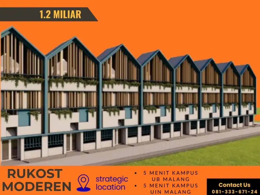 Kost 3 Lantai Kamar Mandi Dalam Semua 5 Menit Apartemen Begawan Tlogomas Malang SHM Ready