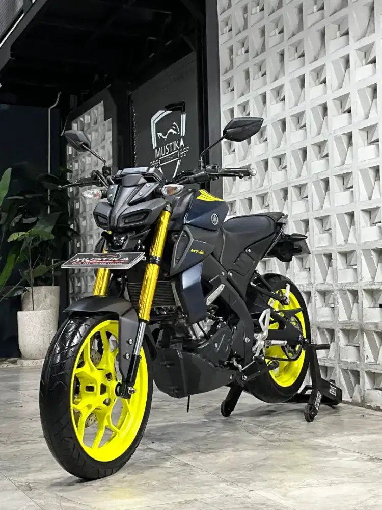 Yamaha MT15 2019 Blue Matte. KM22rb. Plat N.DANNY Mustika Motor Sulfat