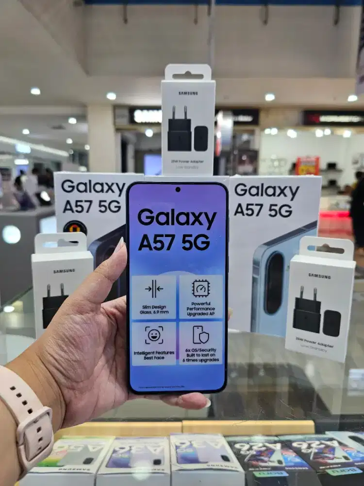 SAMSUNG GALAXY A57 12/256GB GARANSI RESMI + FREE ADAPTER ORI 25W