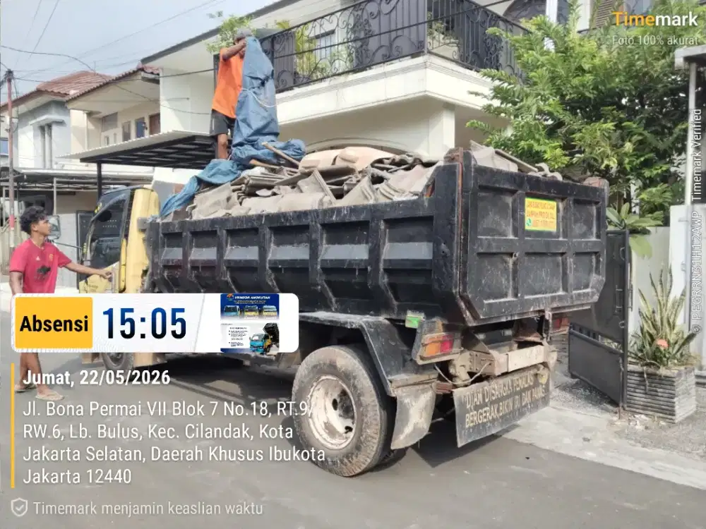 Jasa buang puing dan angkut sampah