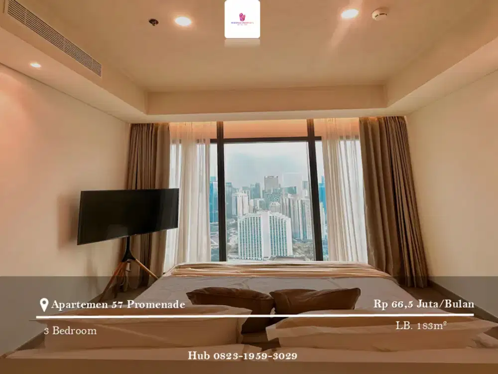 Disewakan Apartement 57 Promenade 3BR Full Furnished