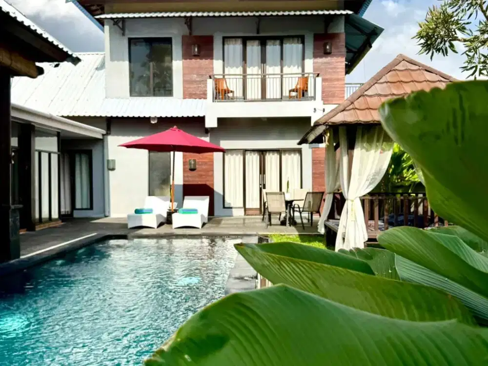 DIJUAL CEPAT VILLA PREMIUM KOMERSIAL VIEW SAWAH – UBUD TEGALALANG, BALI