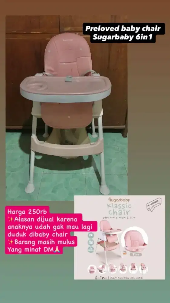 Baby Chair Sugar Baby 6 in 1