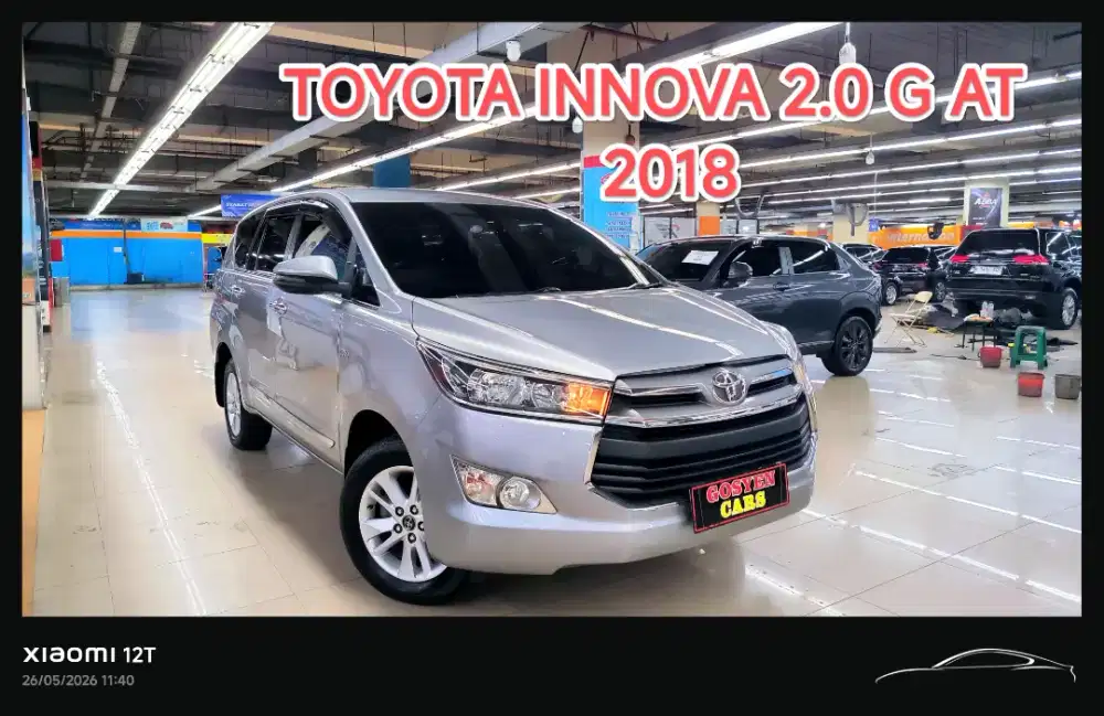 TOYOTA KIJANG INNOVA 2.0 G AT 2018 KONDISI ISTIMEWA