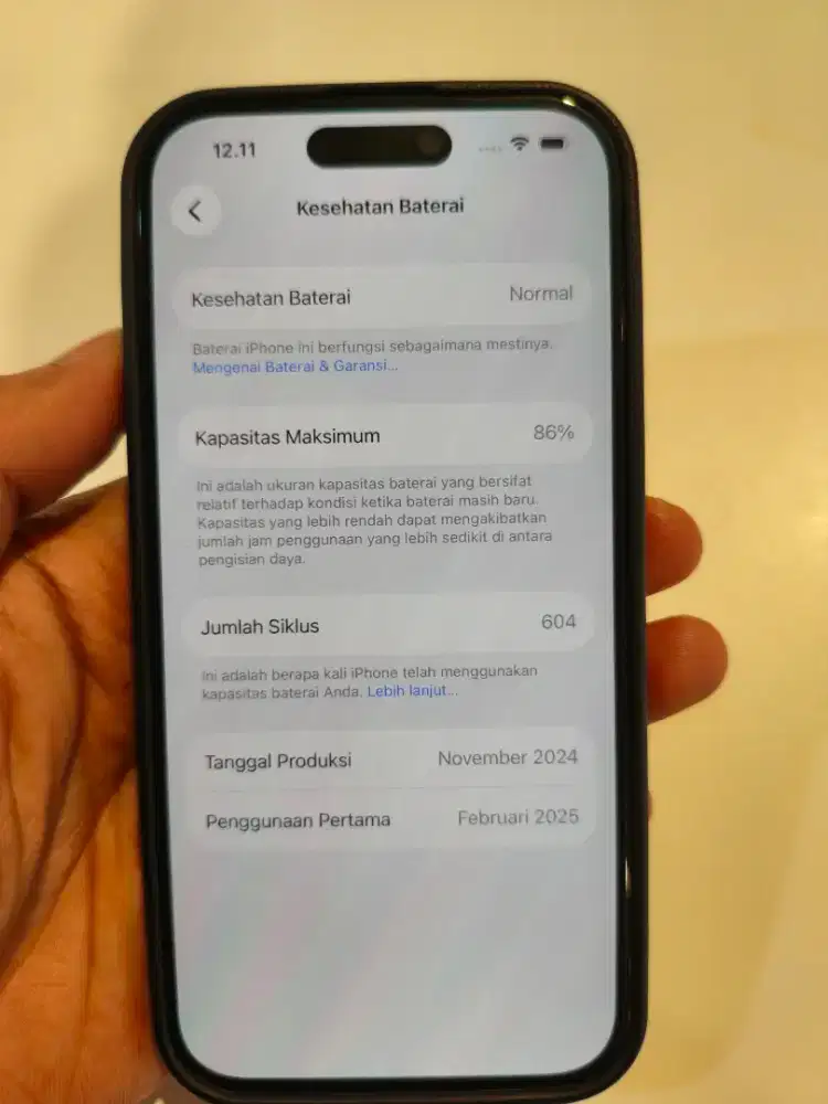 Iphone 15 Black 128GB Ex Digimap Fullset Nominus