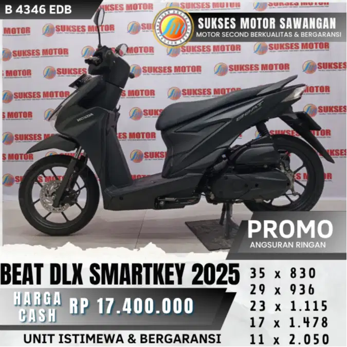 ISTIMEWA BEAT DELUXE SMARTKEY TH 2025 UNIT MULUS BISA CASH KREDIT