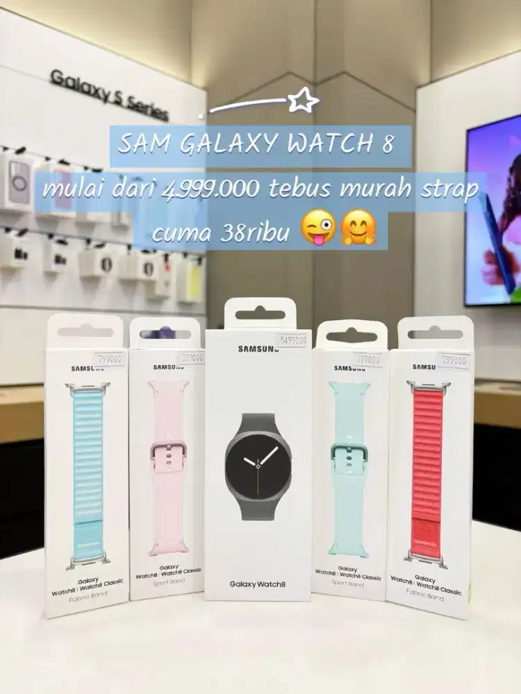 GALAXY WATCH 8 | INCLUDE STRAP FABRIC | BISA TUKAR TAMBAH & CICILAN 0%