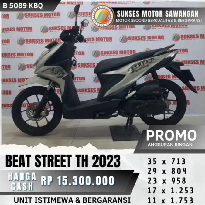 HONDA BEAT STREET ESP TH 2023 SILVER MULUS BISA CASH KREDIT BERGARANSI