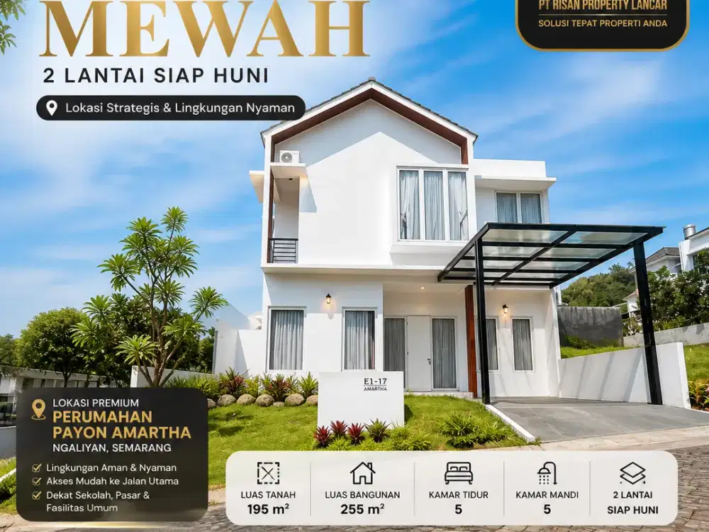 Rumah Premium Payon Amartha 5 KT View Cantik Siap Huni