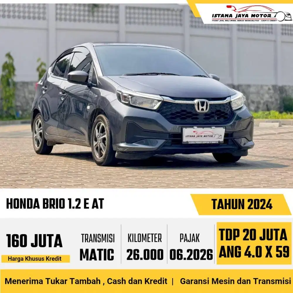 [FREE BBN] Honda Brio E 1.2 Automatic NIK 2024