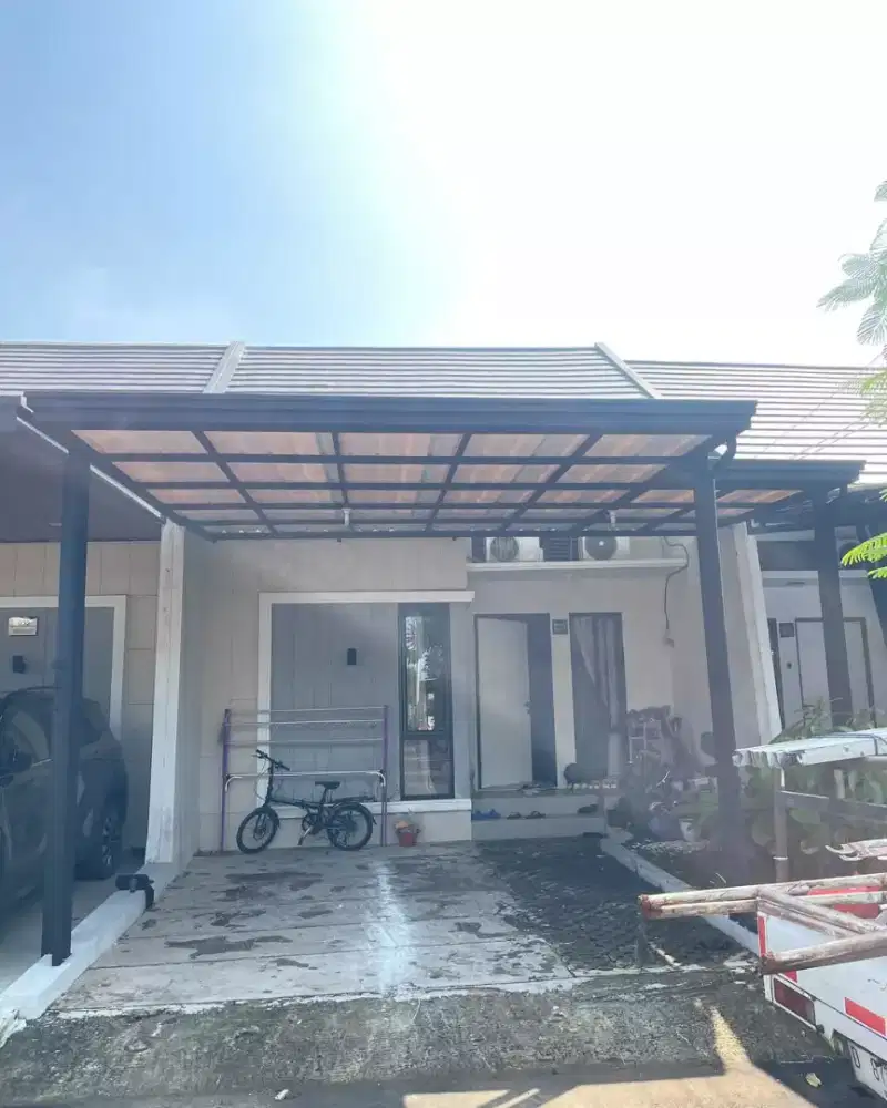 pemasangan kanopi minimalis modern