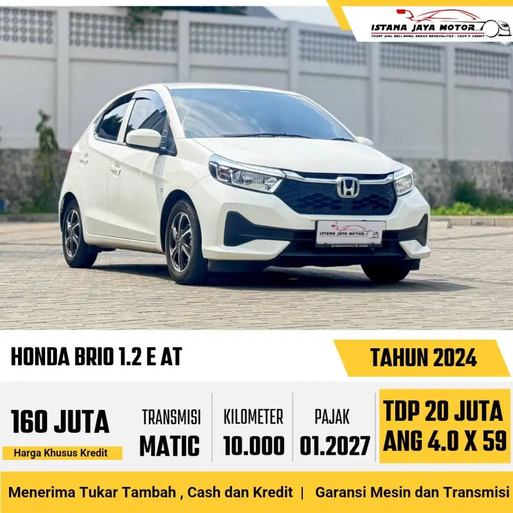 LIKE NEW !! Honda Brio E 1.2 Automatic NIK 2024 Facelift