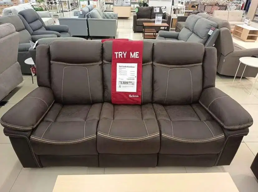 Promo Banting Harga Sofa Set Recliner Winchester