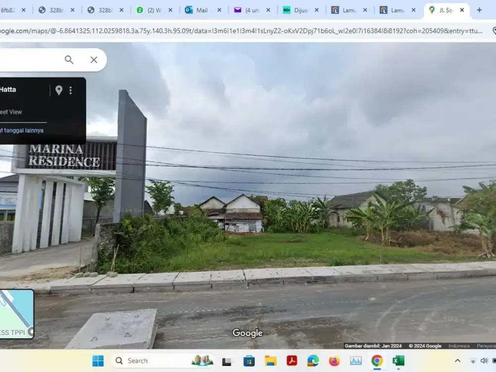 Dijual tanah untuk usaha/bisnis pinggir jalan raya Soekarno-Hatta Tuban - Jatim