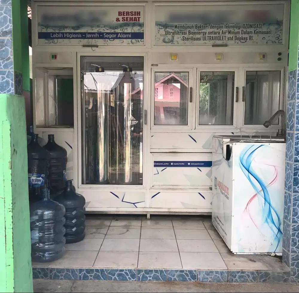 JUAL 1 set air minum isi ulang merk Aqualux