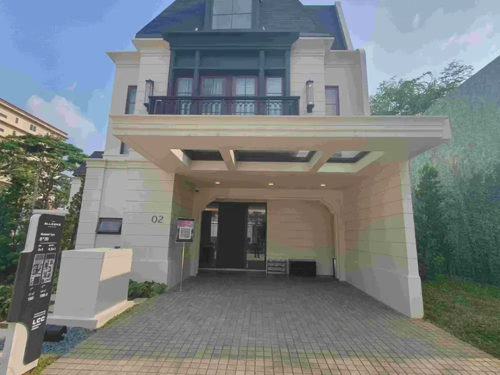 Rumah Allegra Casa De Lago Type 8 Corner Lippo Cikarang Clasic American Style View Danau Alami